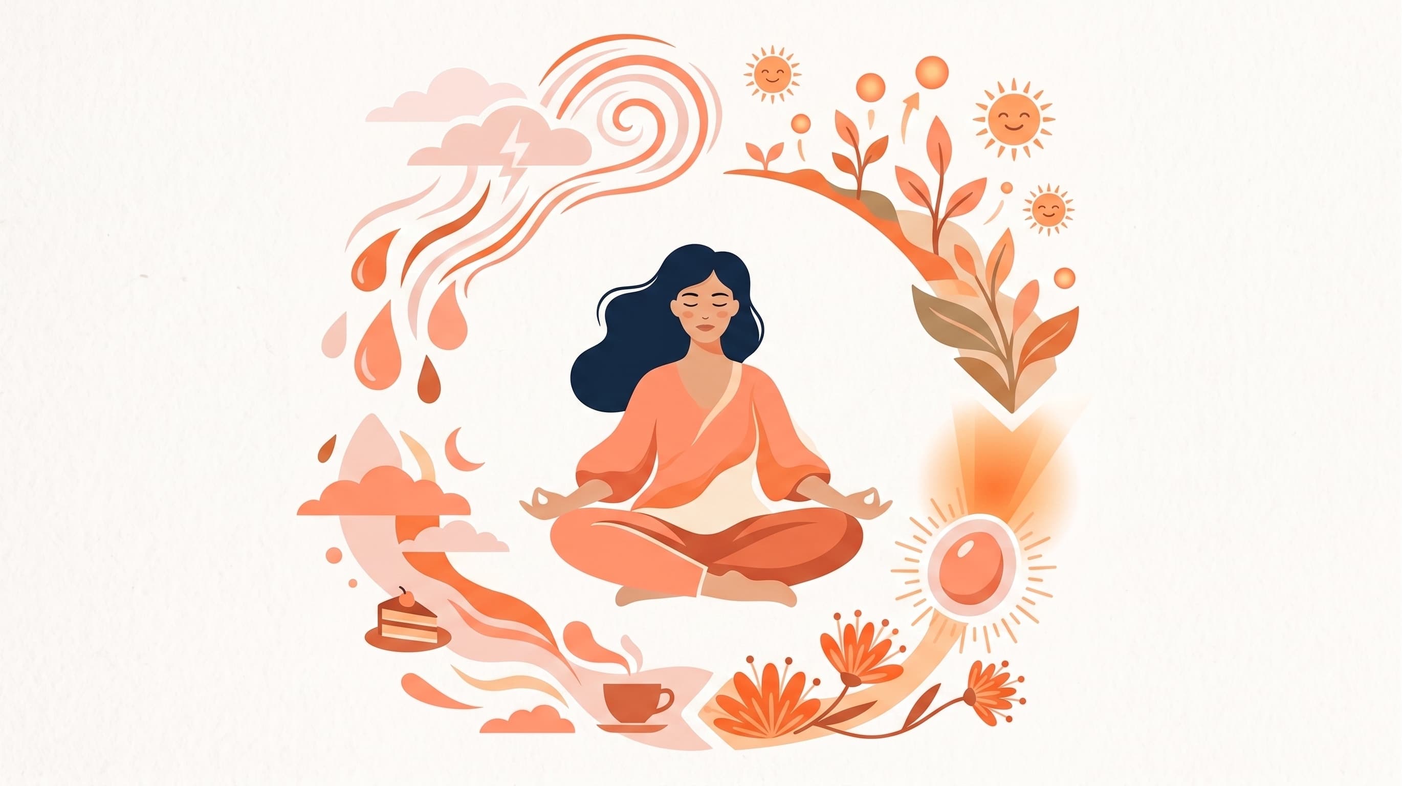 illustration des 4 phases du cycle menstruel